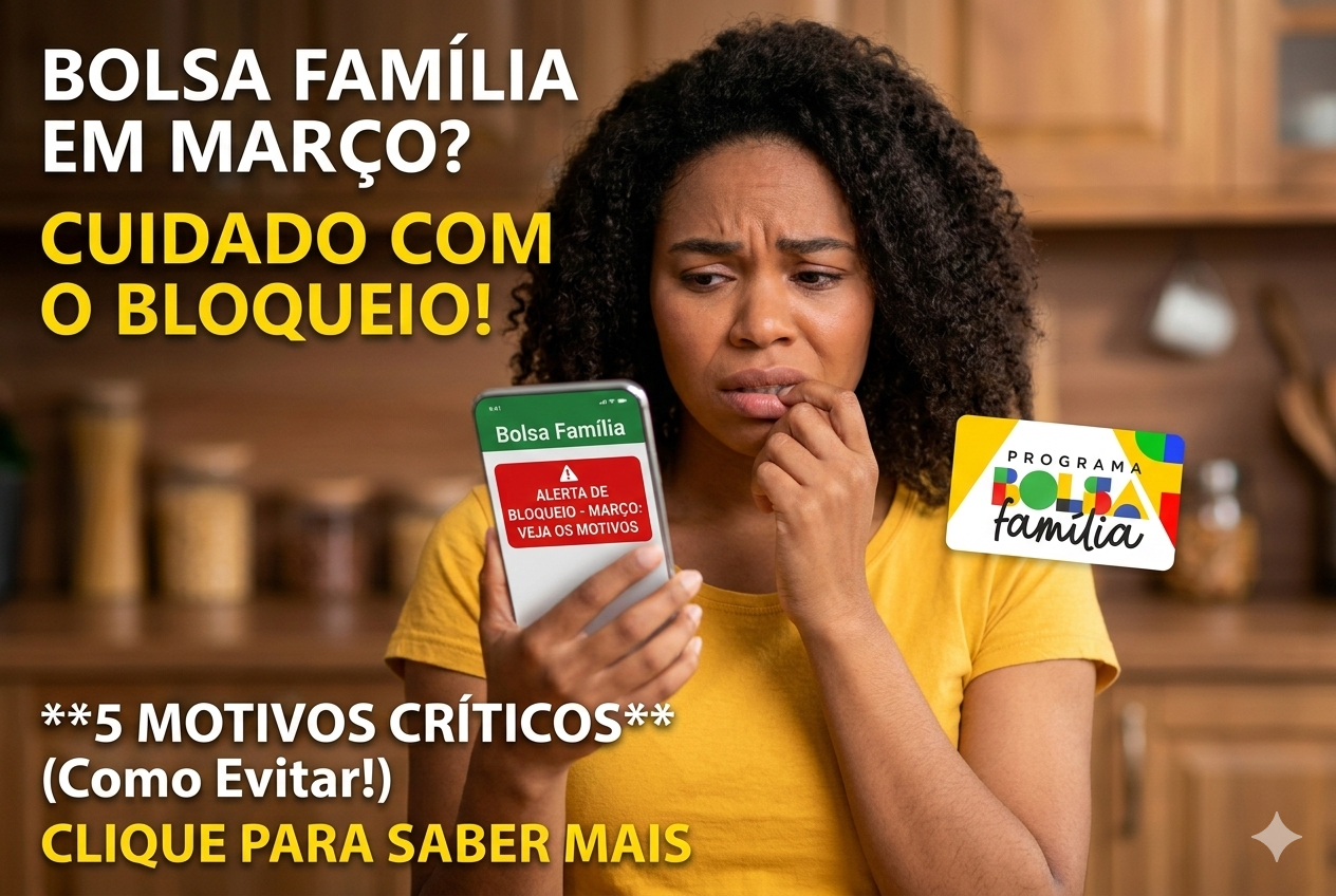 Bolsa Família pode ser bloqueado em março por 5 motivos; entenda as regras e como evitar o bloqueio do benefício