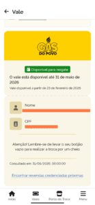 Aplicativo Meu Social gás do povo