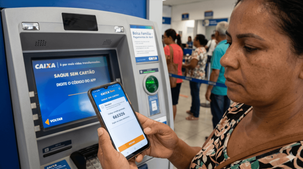 Como sacar Bolsa Família de abril sem cartão